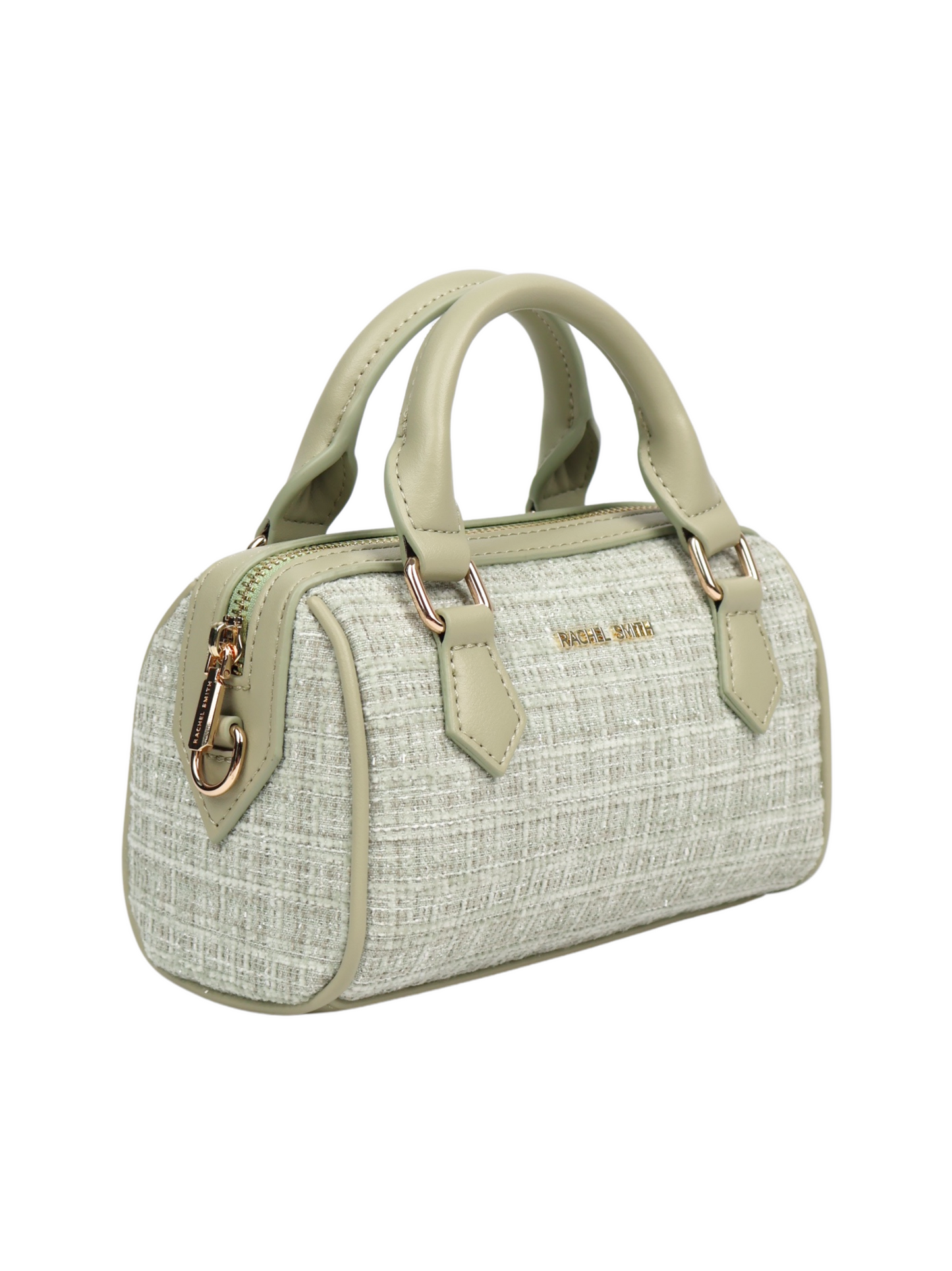 Binny Tweed Mini Boston Bag