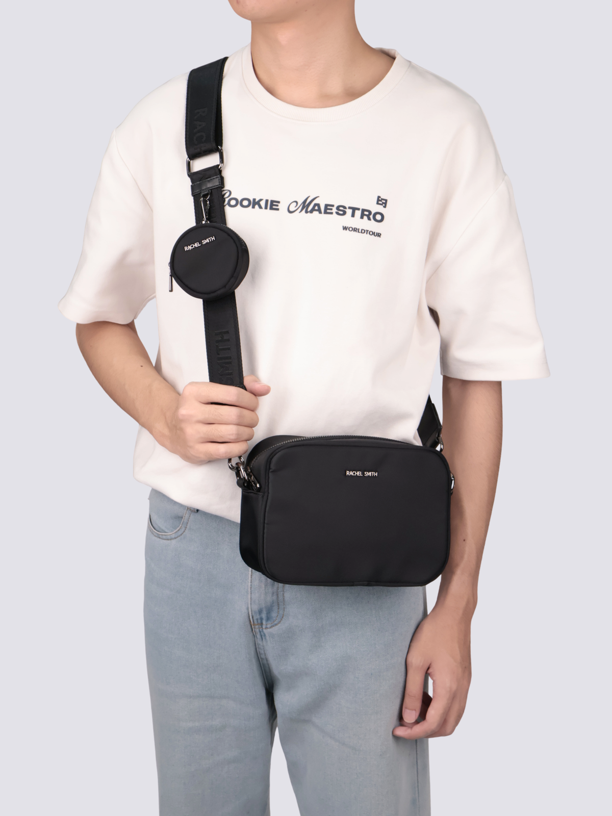 Leslie Unisex Nylon Crossbody Bag