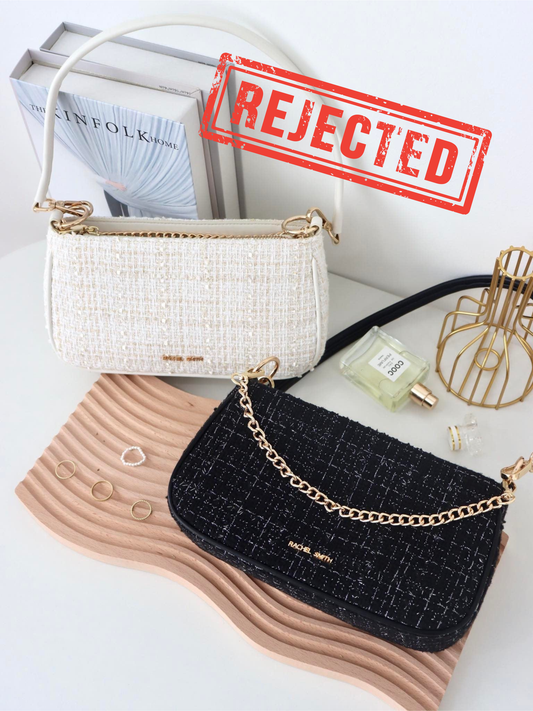 (Rejected Sales) Ceci Tweed Hobo Shoulder Bag