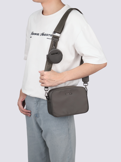 Leslie Unisex Nylon Crossbody Bag