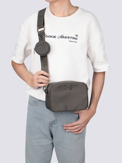 Leslie Unisex Nylon Crossbody Bag