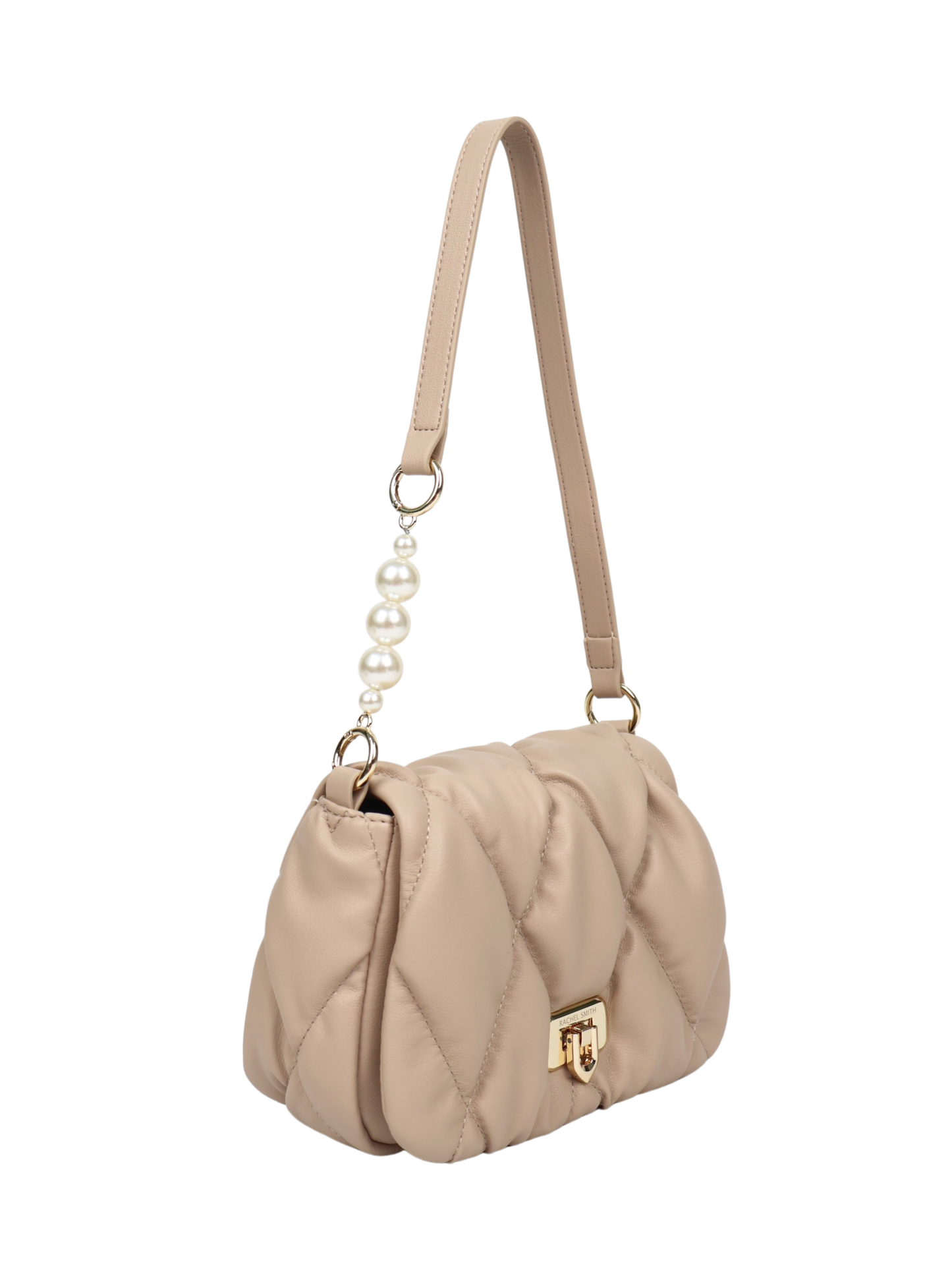 Pearly Push-Lock Quilted Bag