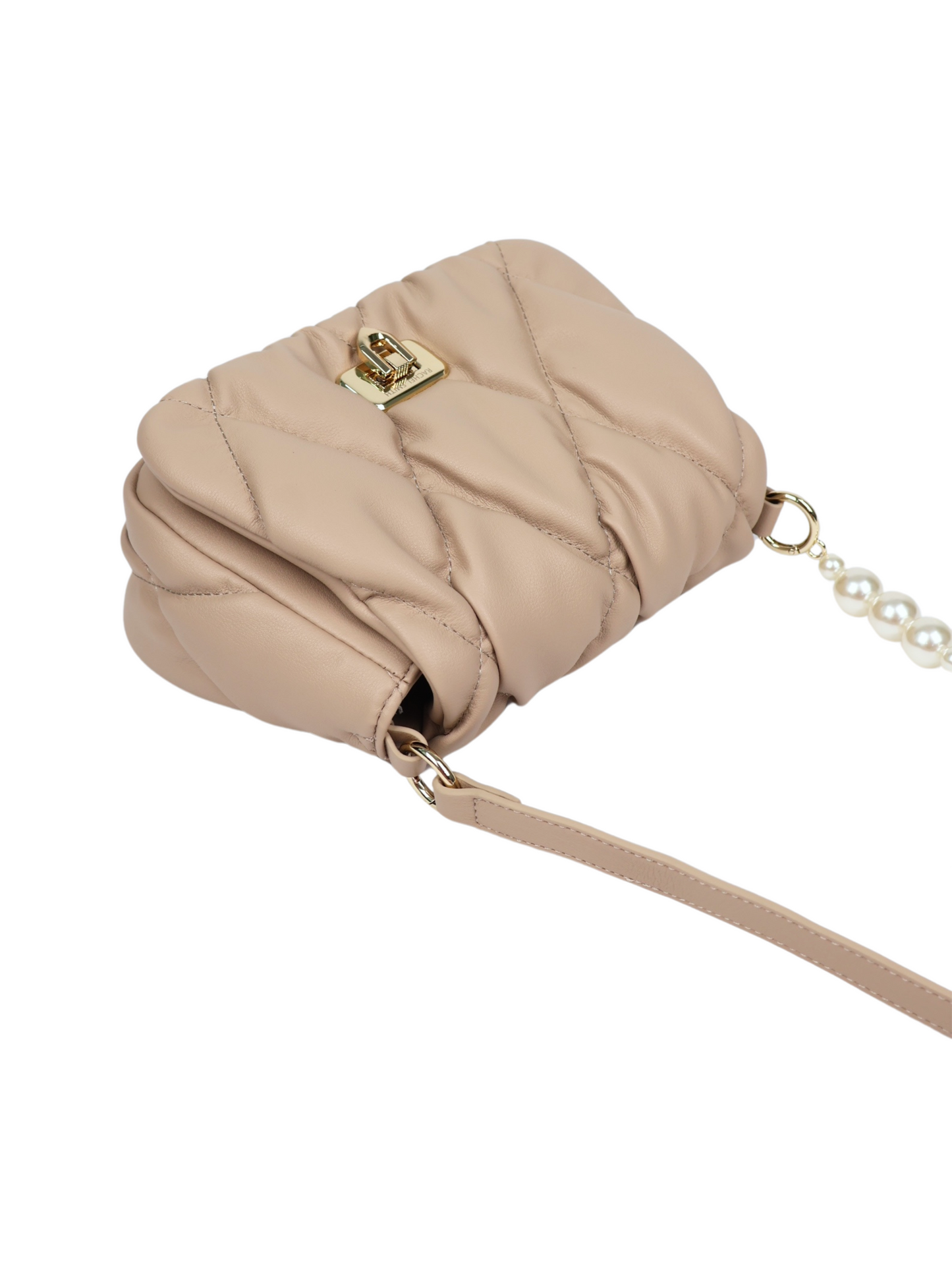 Pearly Push-Lock Quilted Bag