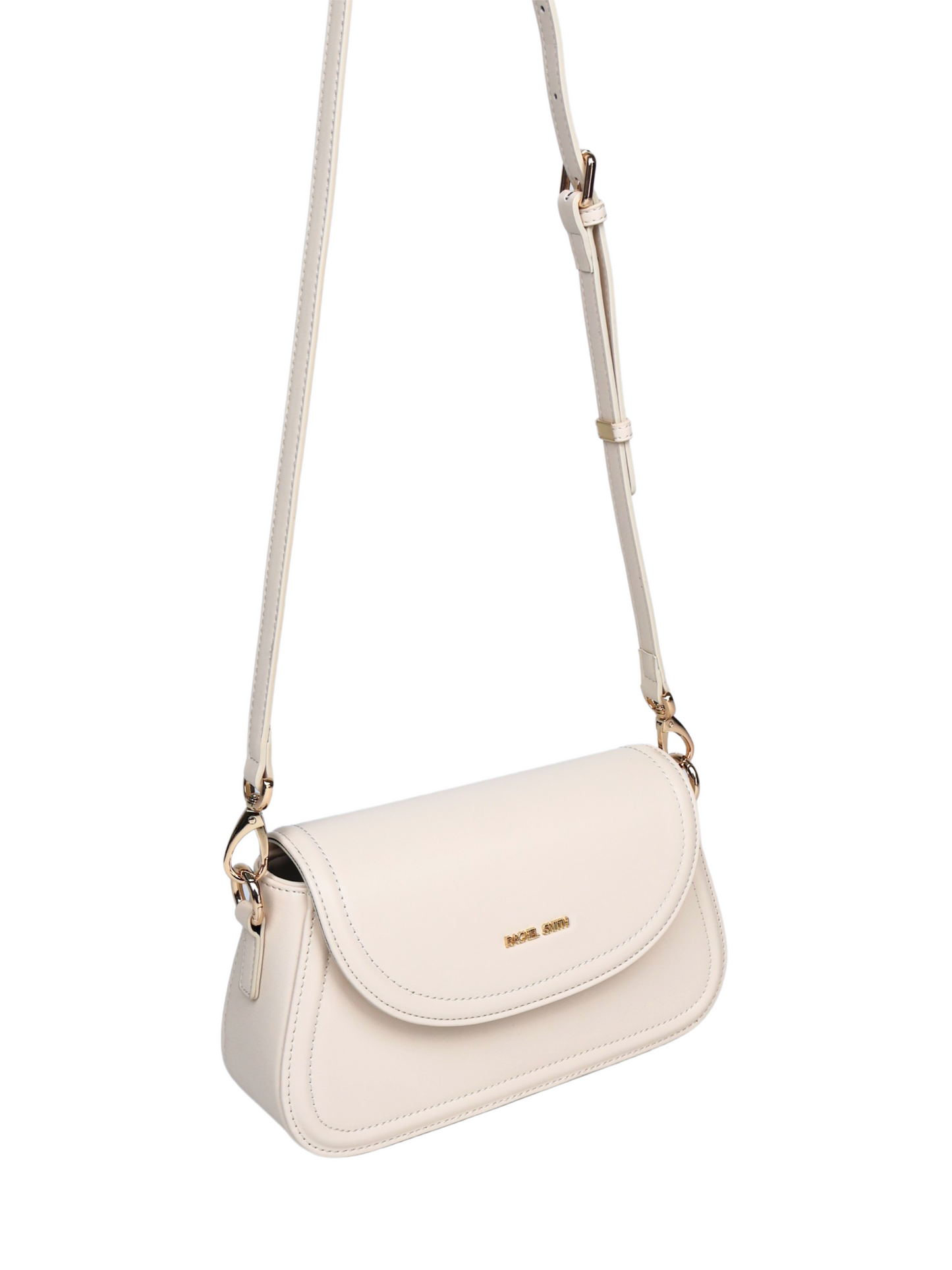 Ivory Saddle Crossbody Bag