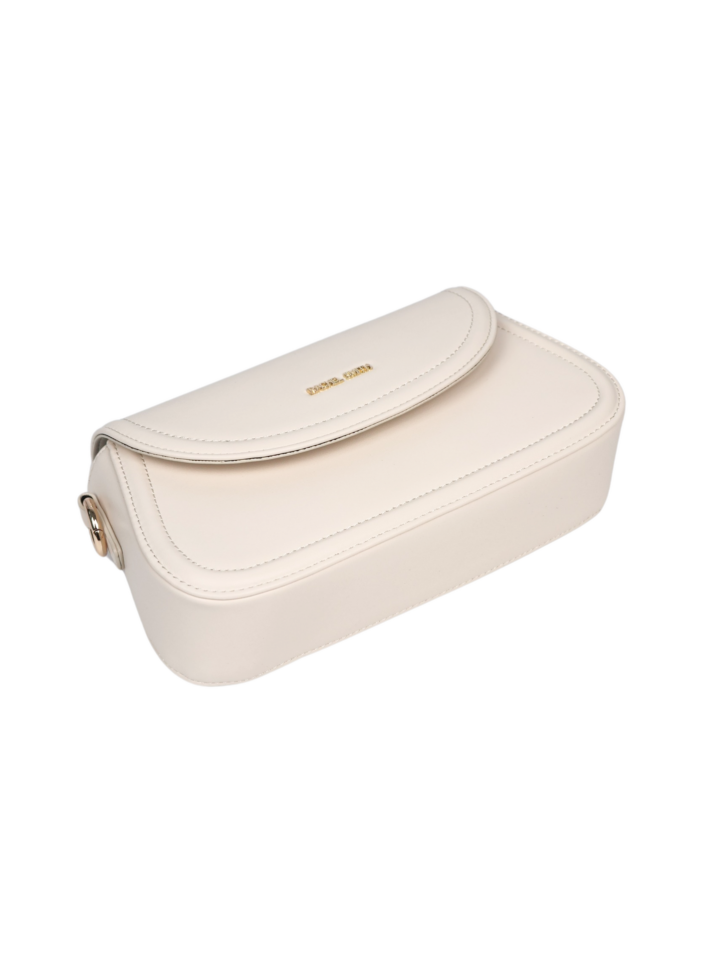 Ivory Saddle Crossbody Bag