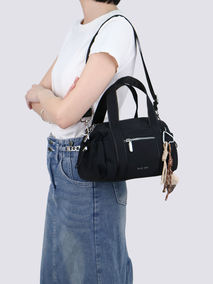 Stephy Nylon Boston Bag