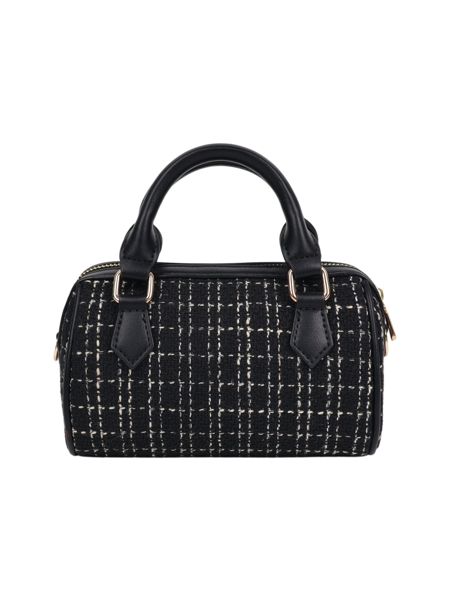 Binny Tweed Mini Boston Bag