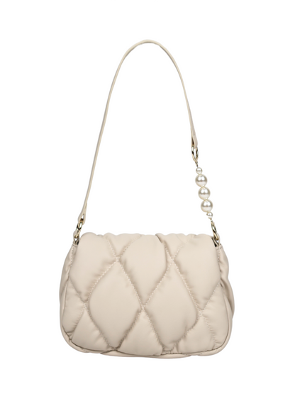 Pearly Push-Lock Quilted Bag