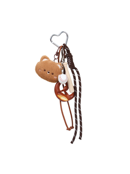 RS Baseball Bear Bag Charm