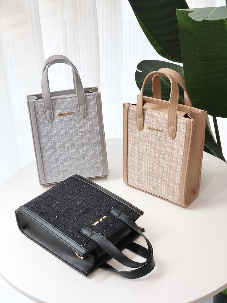 Iris Tweed Mini Tote Bag