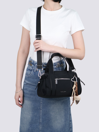 Stephy Nylon Boston Bag