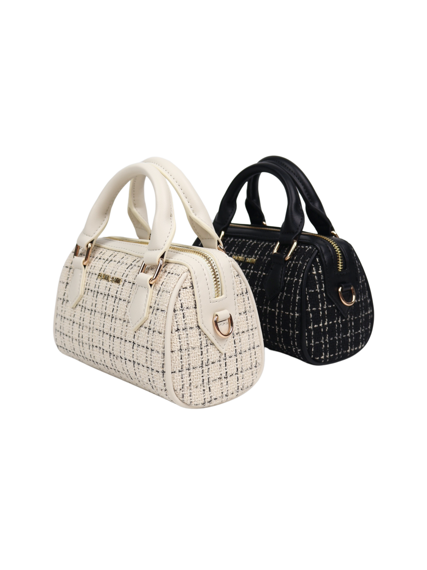 Binny Tweed Mini Boston Bag