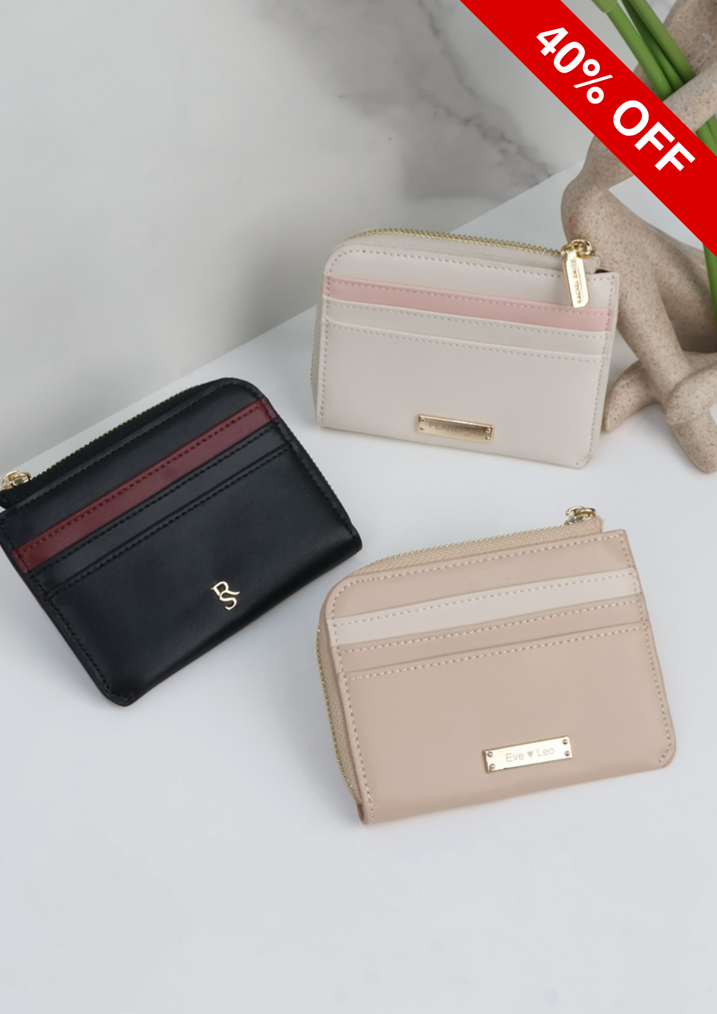 Taylor Two-Tone Card Holder