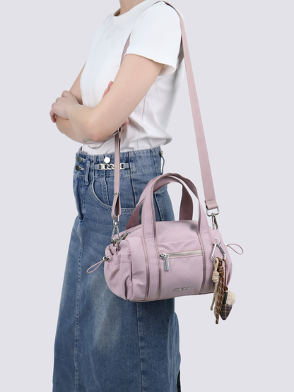 Stephy Nylon Boston Bag