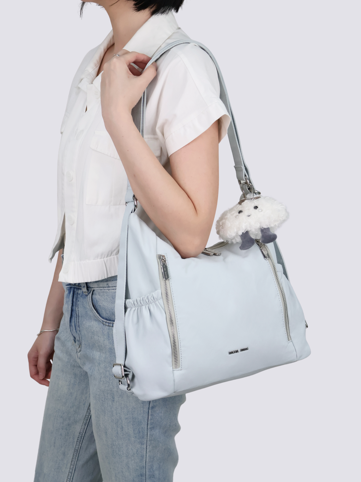 Tracy Two-Way Nylon Shoulder Bag