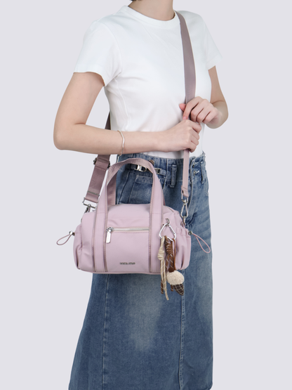 Stephy Nylon Boston Bag