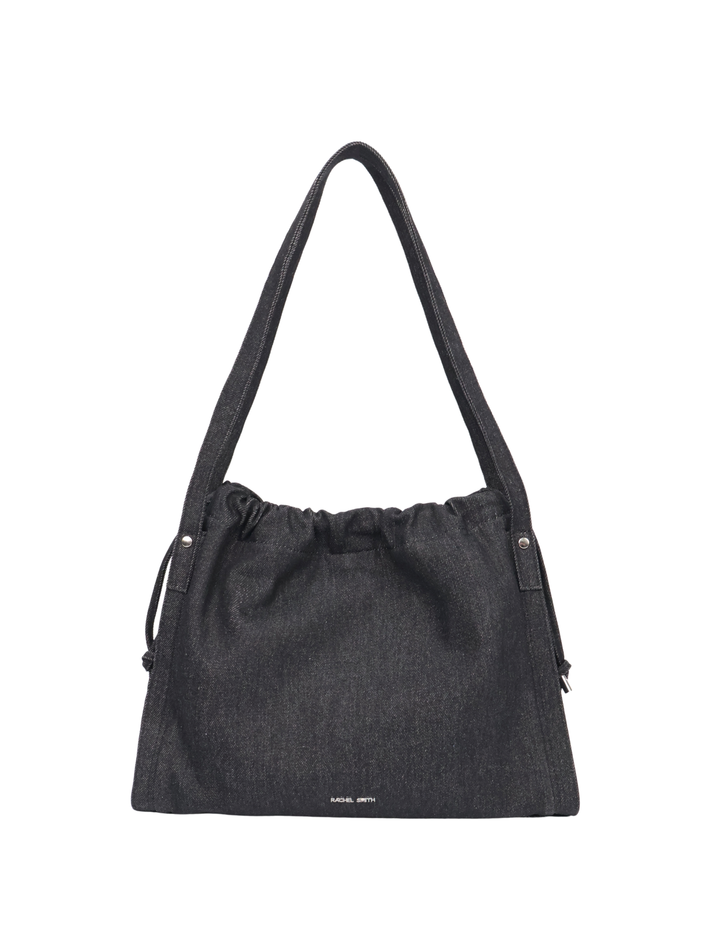 Jane Denim Drawstring Tote Bag