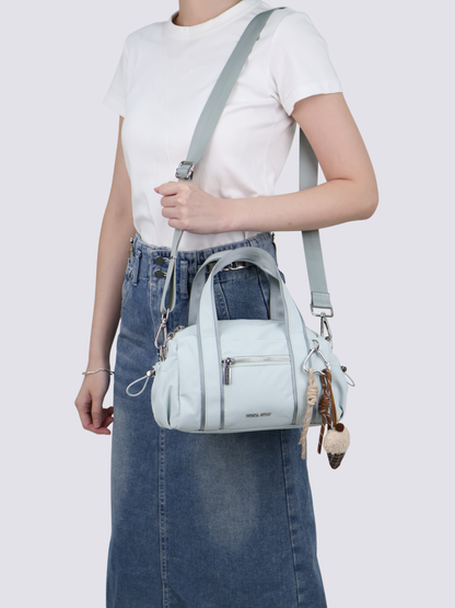 Stephy Nylon Boston Bag