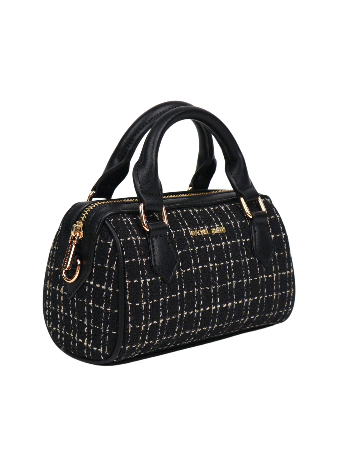 Binny Tweed Mini Boston Bag