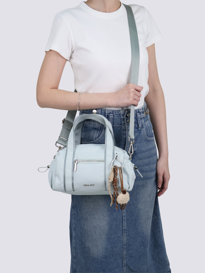 Stephy Nylon Boston Bag