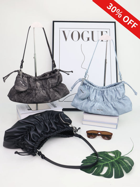 Ella Pleated Shoulder Bag