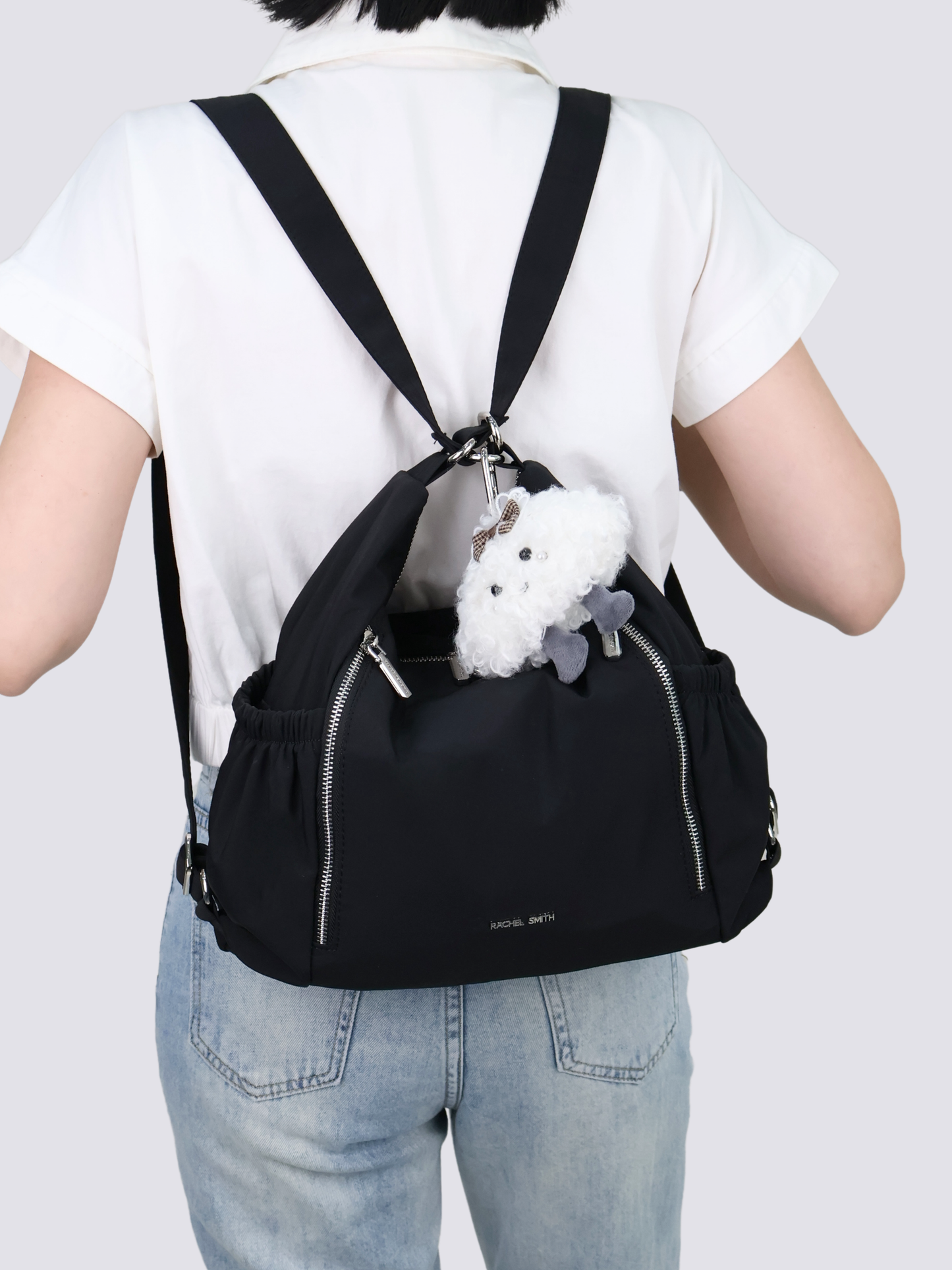 Tracy Two-Way Nylon Shoulder Bag
