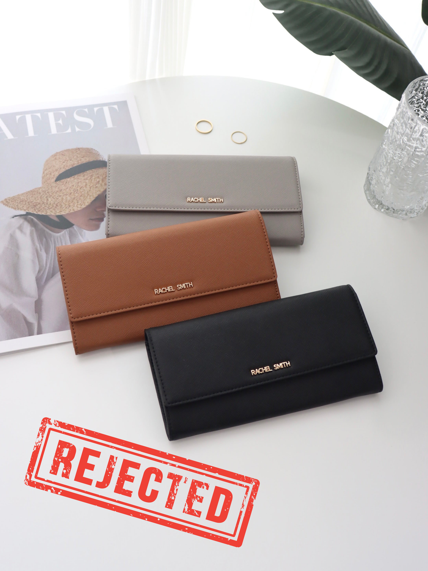 (Rejected Sales) Hannah Front Flap Long Wallet