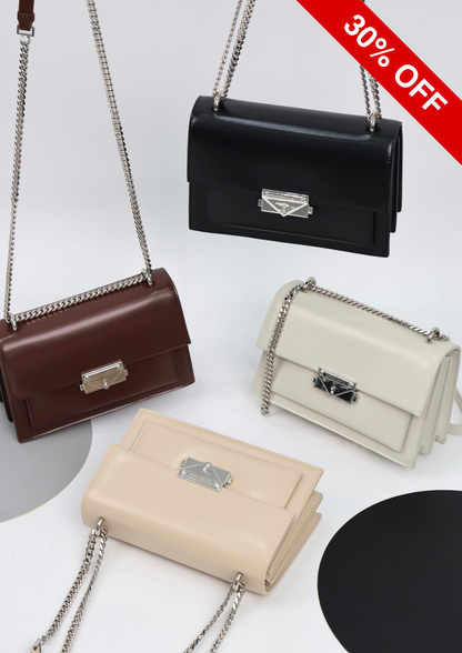 Carolyn Push-Lock Crossbody Sling Bag