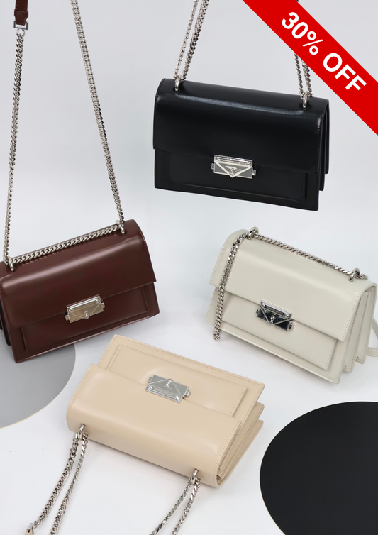 Carolyn Push-Lock Crossbody Sling Bag