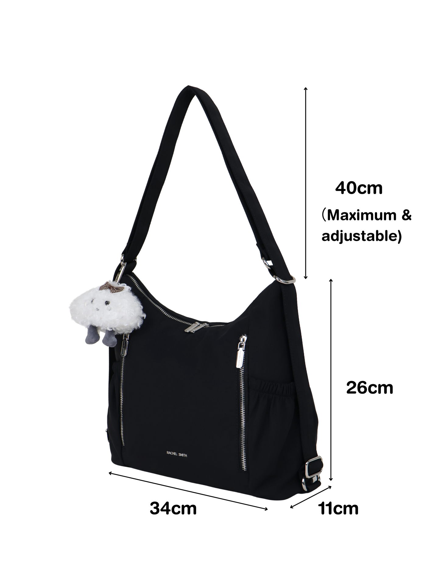 Tracy Two-Way Nylon Shoulder Bag