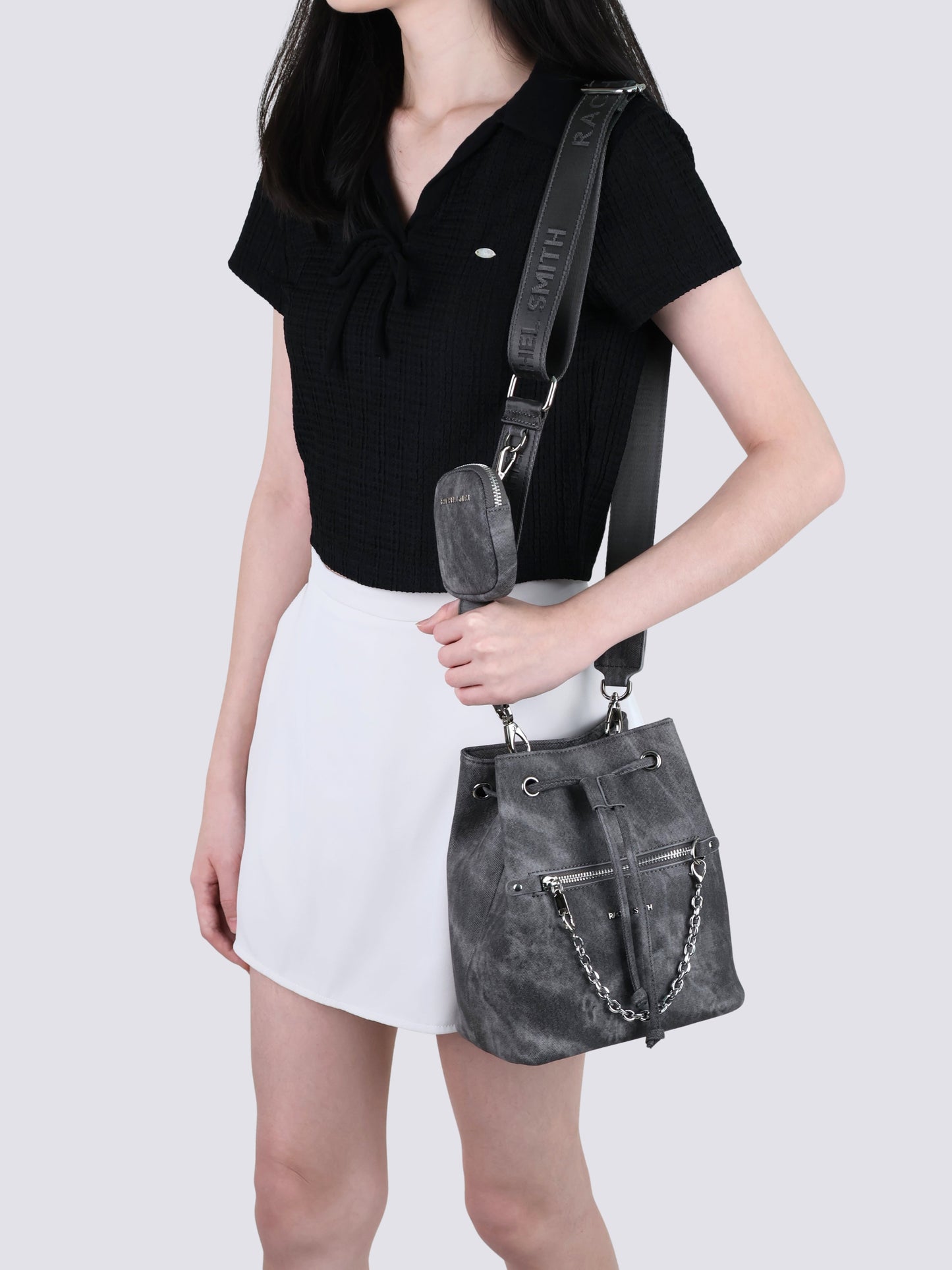 Ariel Denim Bucket Bag