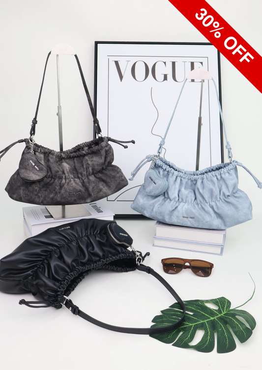 Ella Pleated Shoulder Bag
