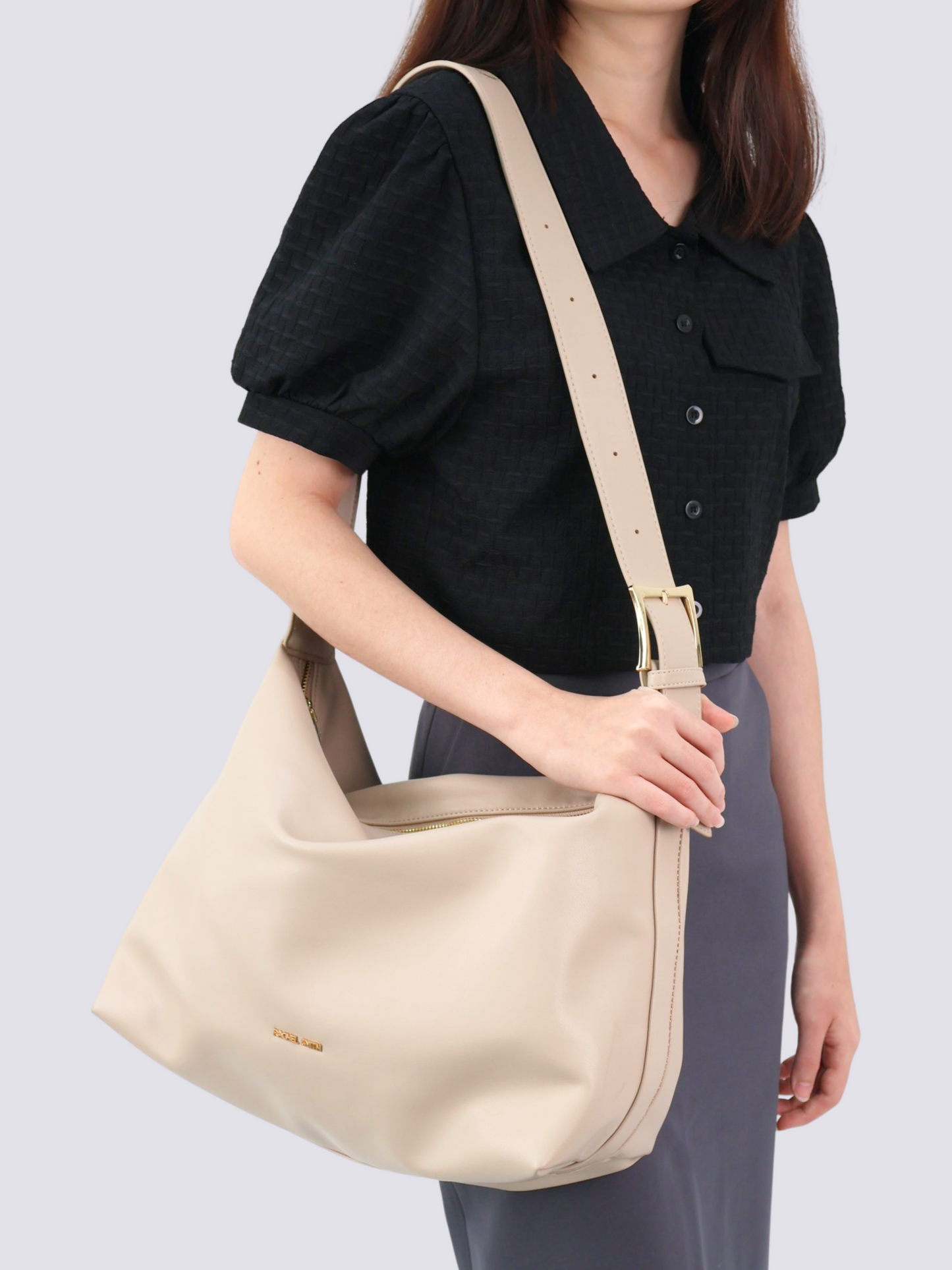 Rosy Slouchy Tote Bag