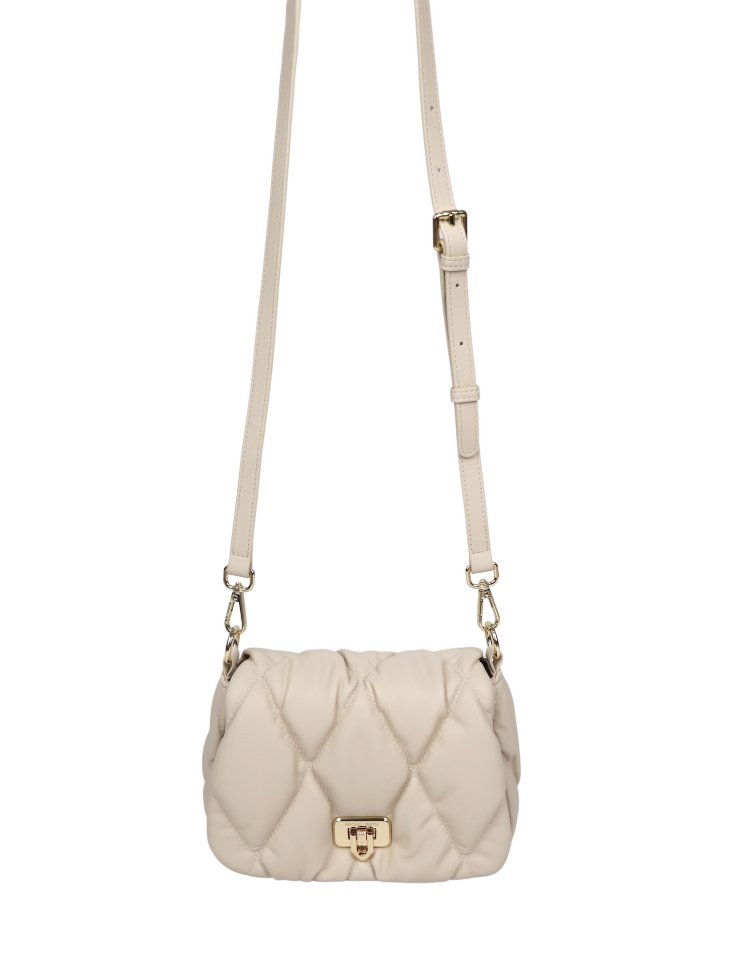 Pearly Push-Lock Quilted Bag