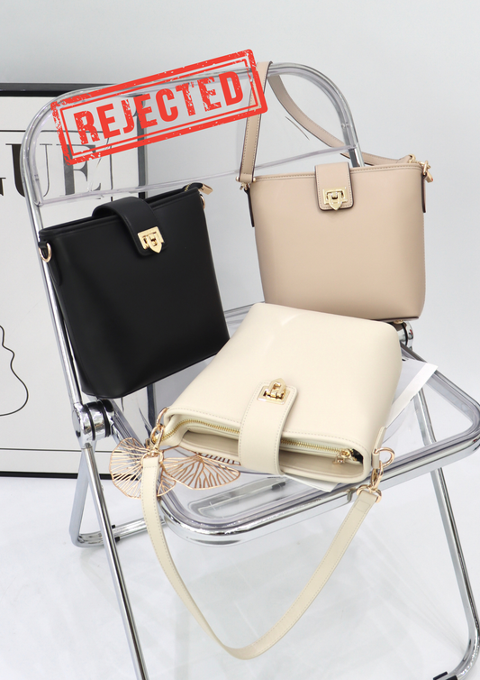 (Rejected Sales) Molly Push-Lock Bucket Bag