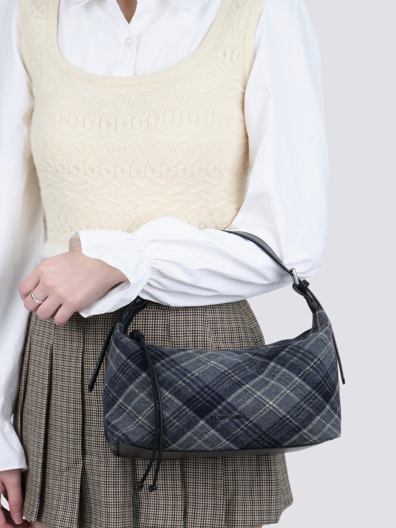 Charlotte Plaid Crossbody Bag