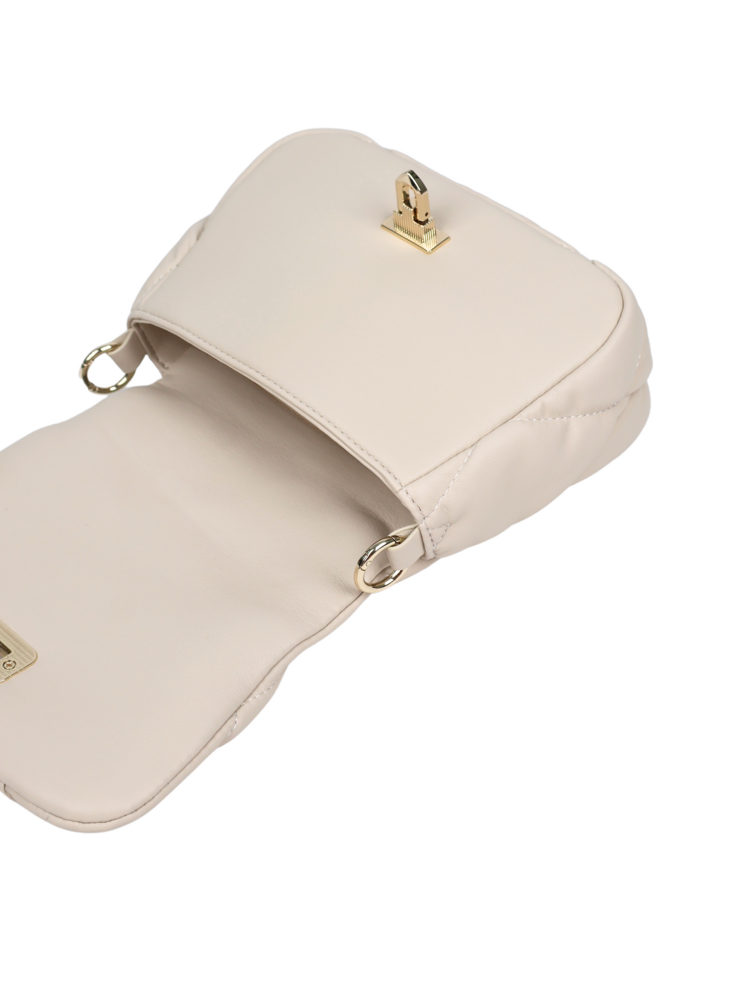 Pearly Push-Lock Quilted Bag