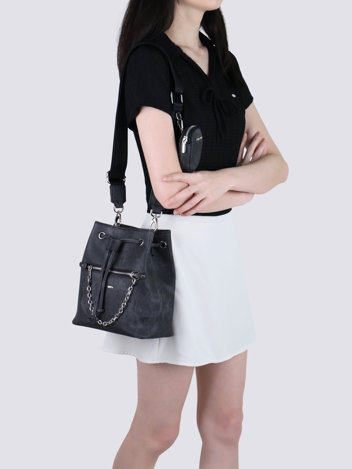 Ariel Denim Bucket Bag