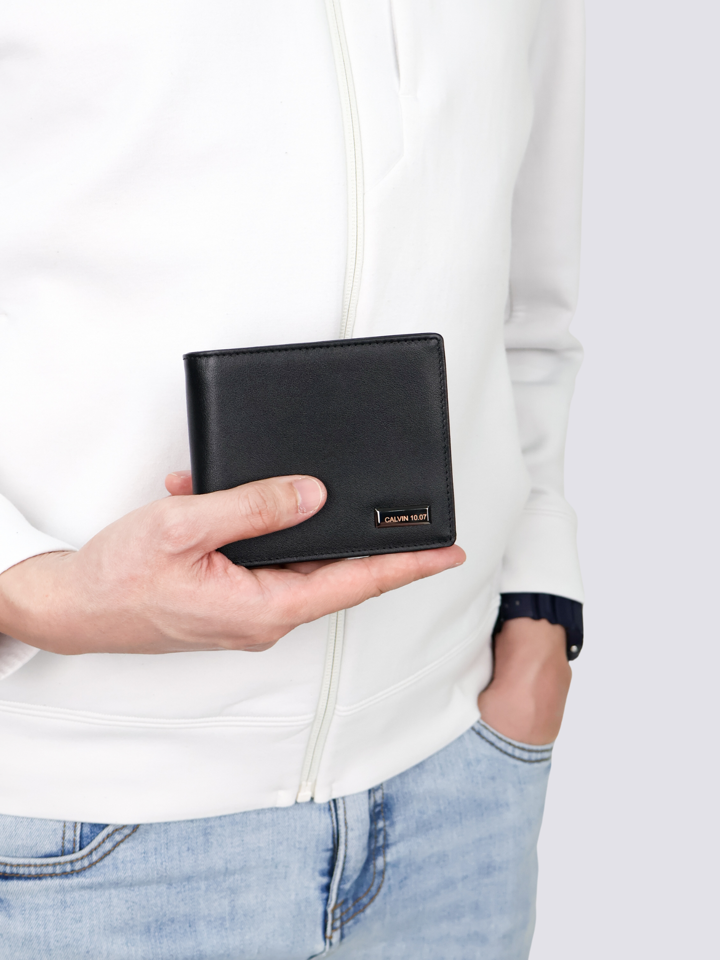 Calvin Genuine Leather Wallet With Coin Pocket