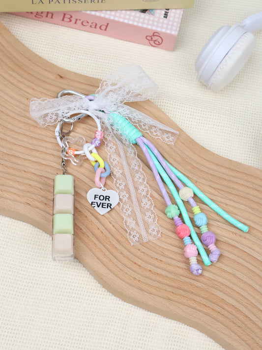 Pastel Keyboard Bag Charm