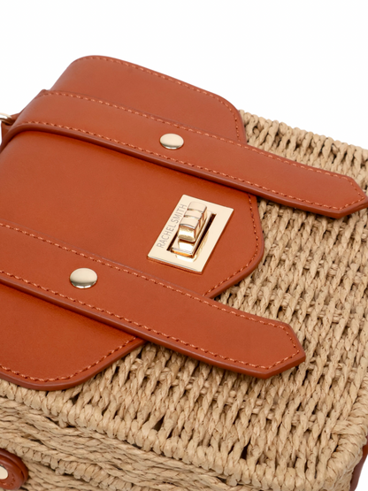 Summer Woven Crossbody Sling Bag