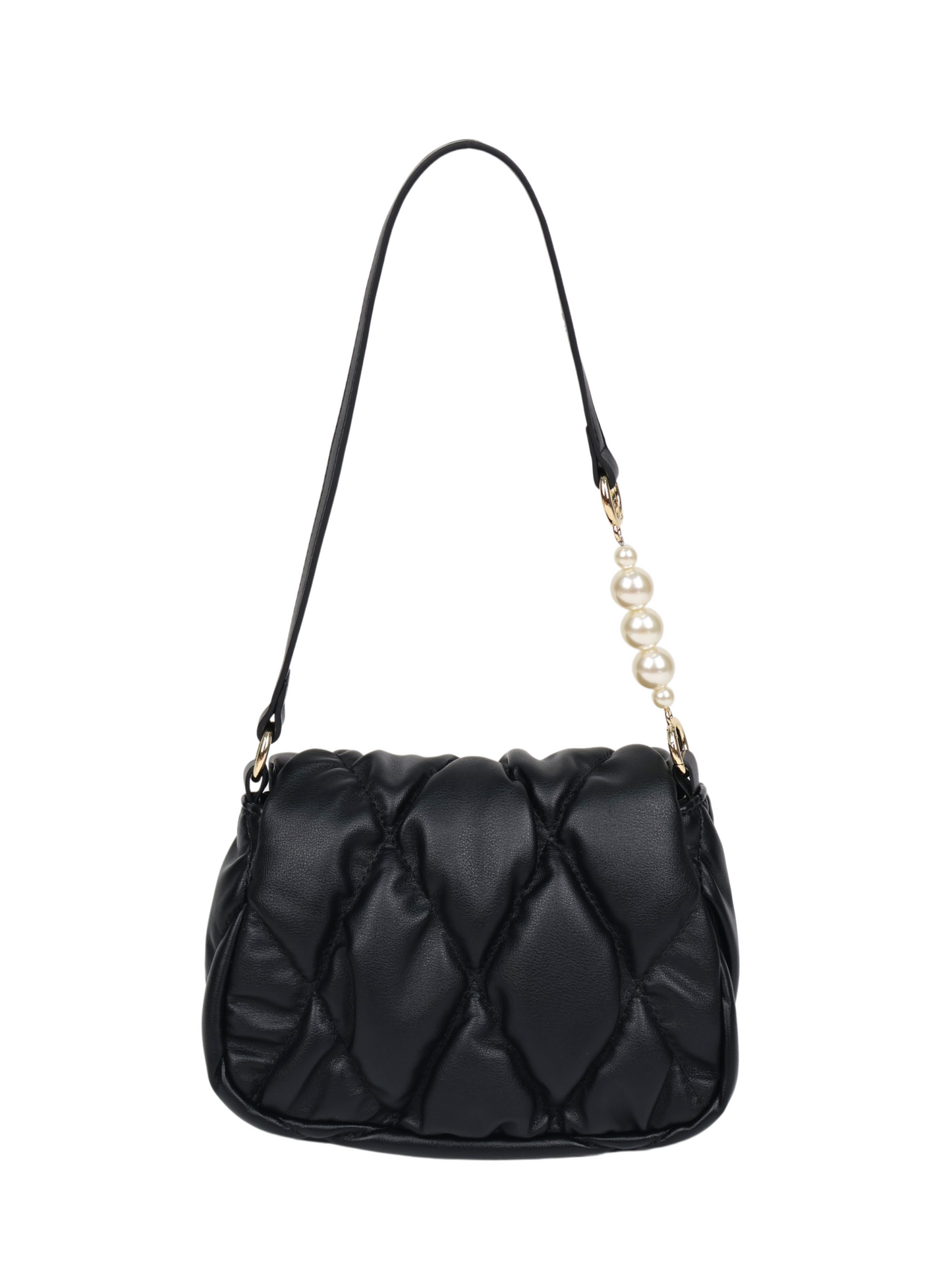 Pearly Push-Lock Quilted Bag