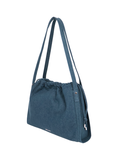 Jane Denim Drawstring Tote Bag