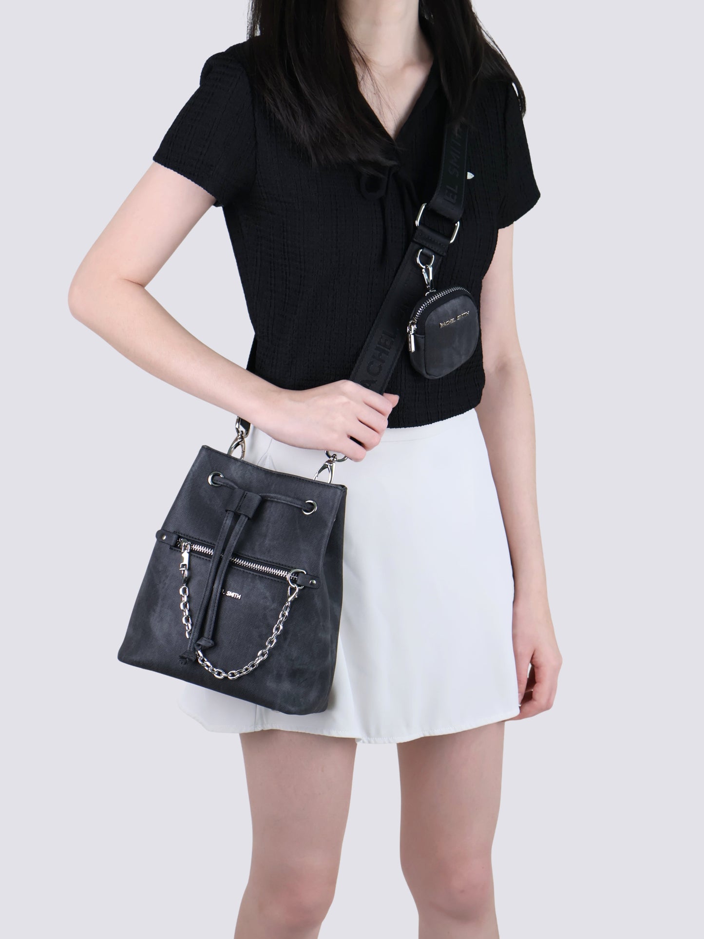 Ariel Denim Bucket Bag