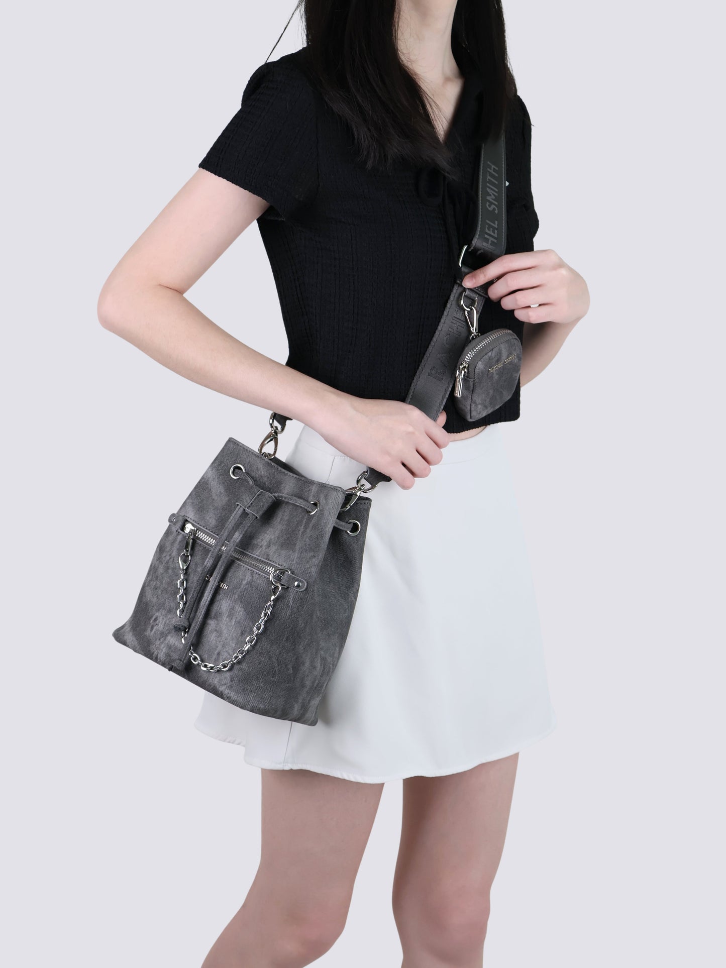 Ariel Denim Bucket Bag