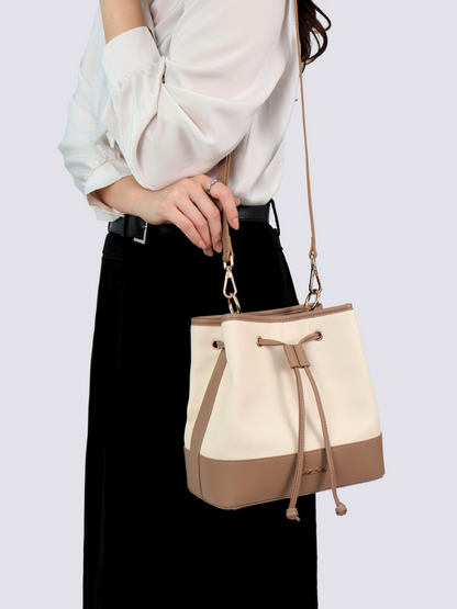 Agnes Drawstring Bucket Bag