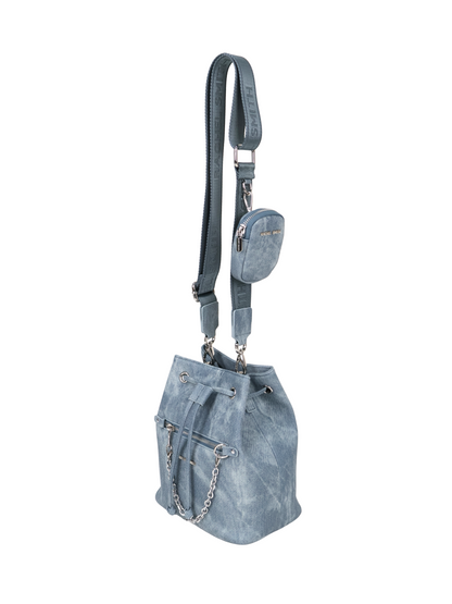 Ariel Denim Bucket Bag