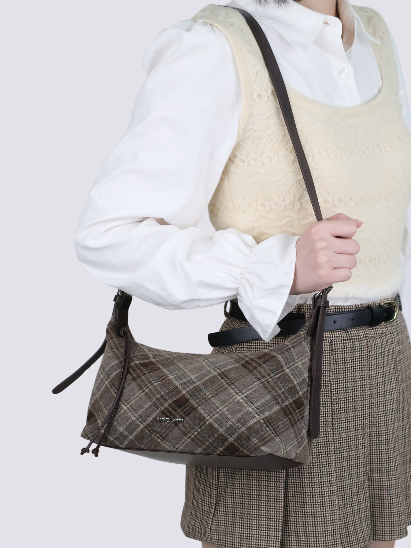 Charlotte Plaid Crossbody Bag