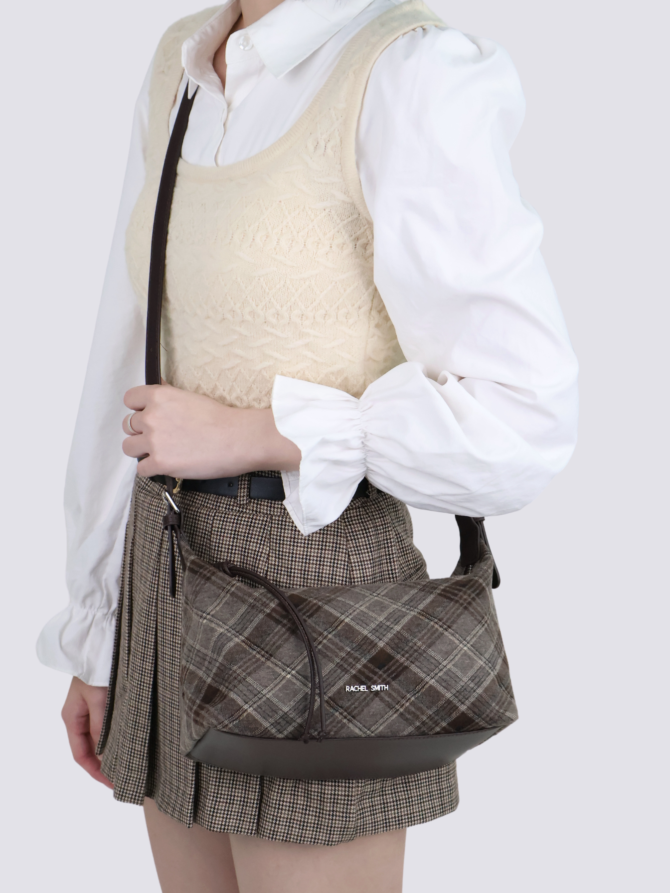Charlotte Plaid Crossbody Bag