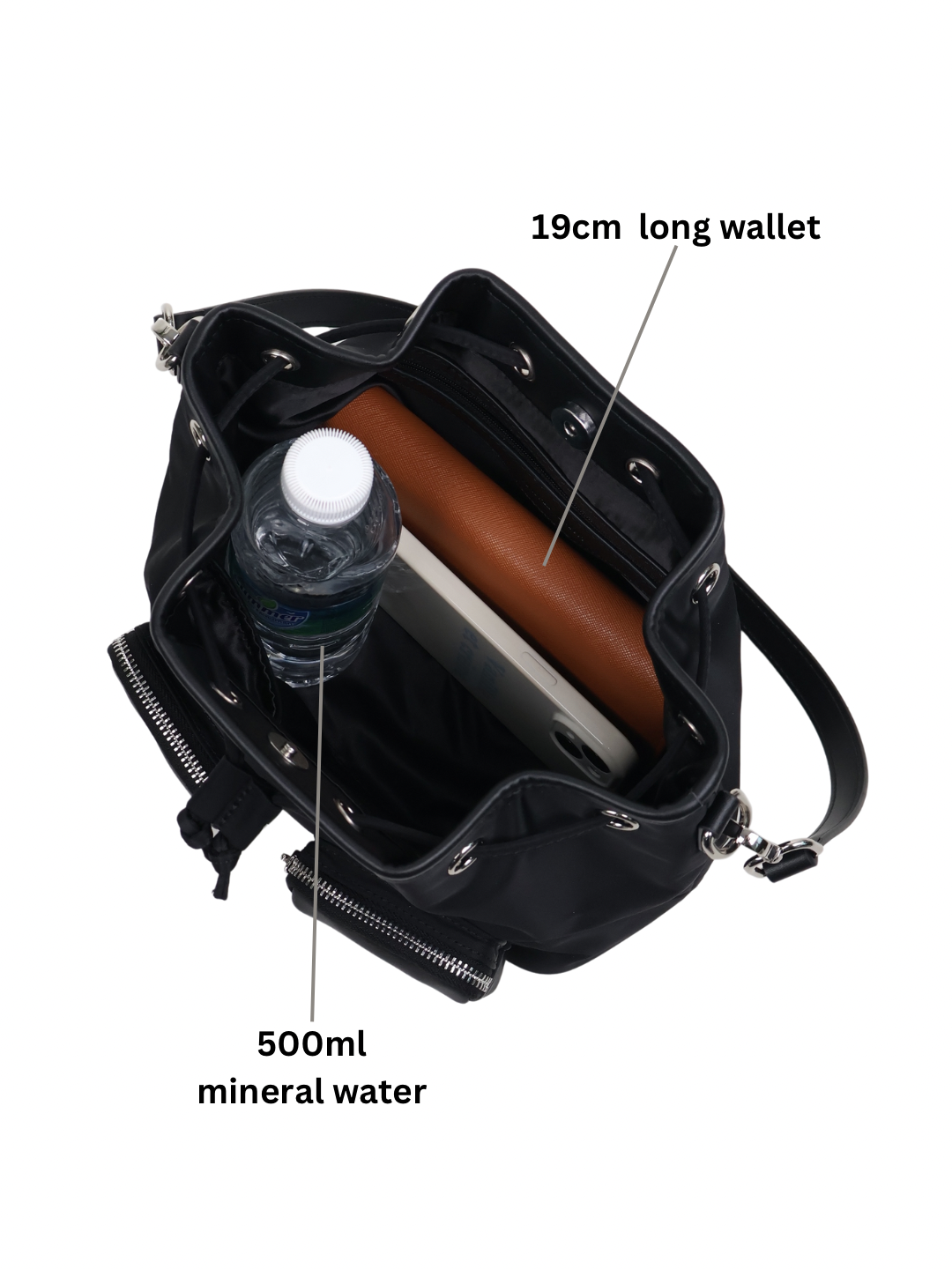 Debbie Nylon Bucket Bag